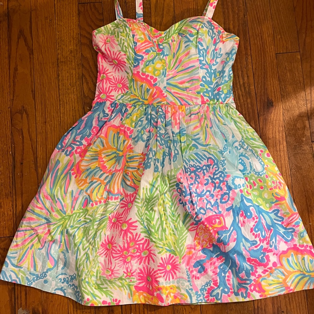 Lilly Pulitzer Pink and Green Dress - Picture 14 of 17